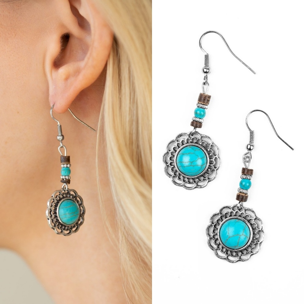 Paparazzi Turquoise Earrings